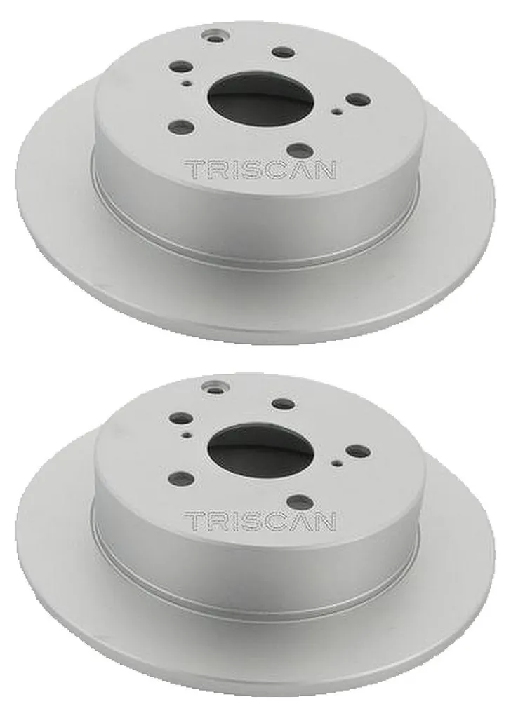 Paire de Disques de Frein Arrière 290mm Triscan pour TOYOTA COROLLA E15