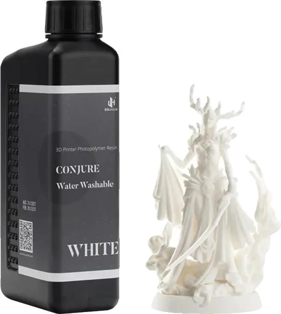 Resina 3D Lavabile in Acqua Bianco 1kg - Alta Precisione e Basso Odore