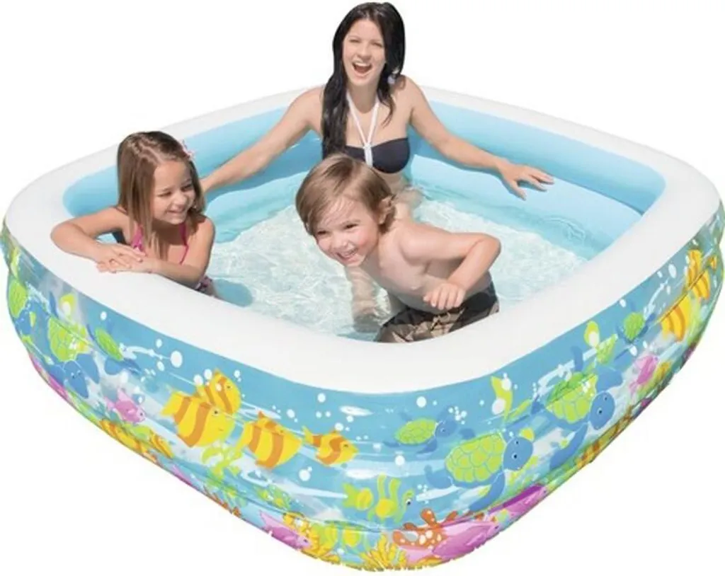 Piscine gonflable compacte et robuste en vinyle pour la terrasse