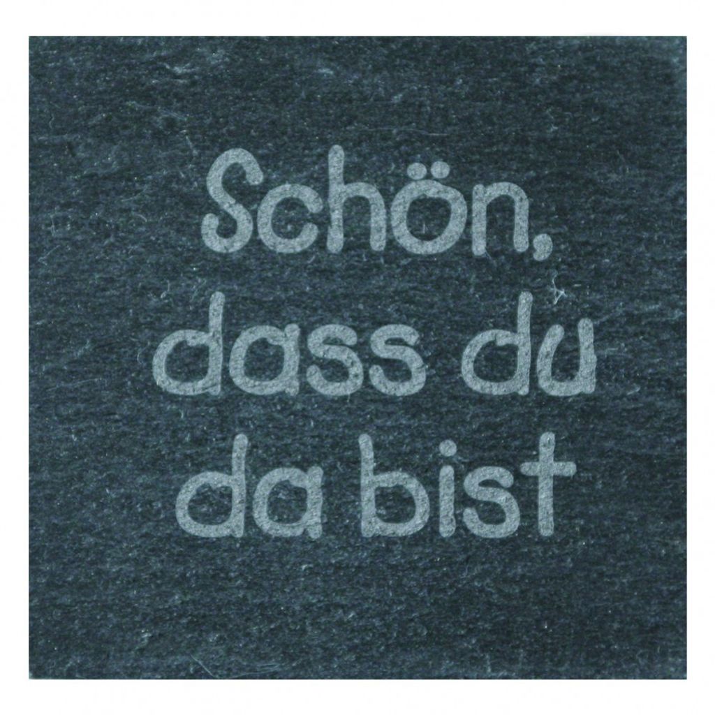 Schieferplatte 5 cm mit Magnet Schön, daß ...VE3