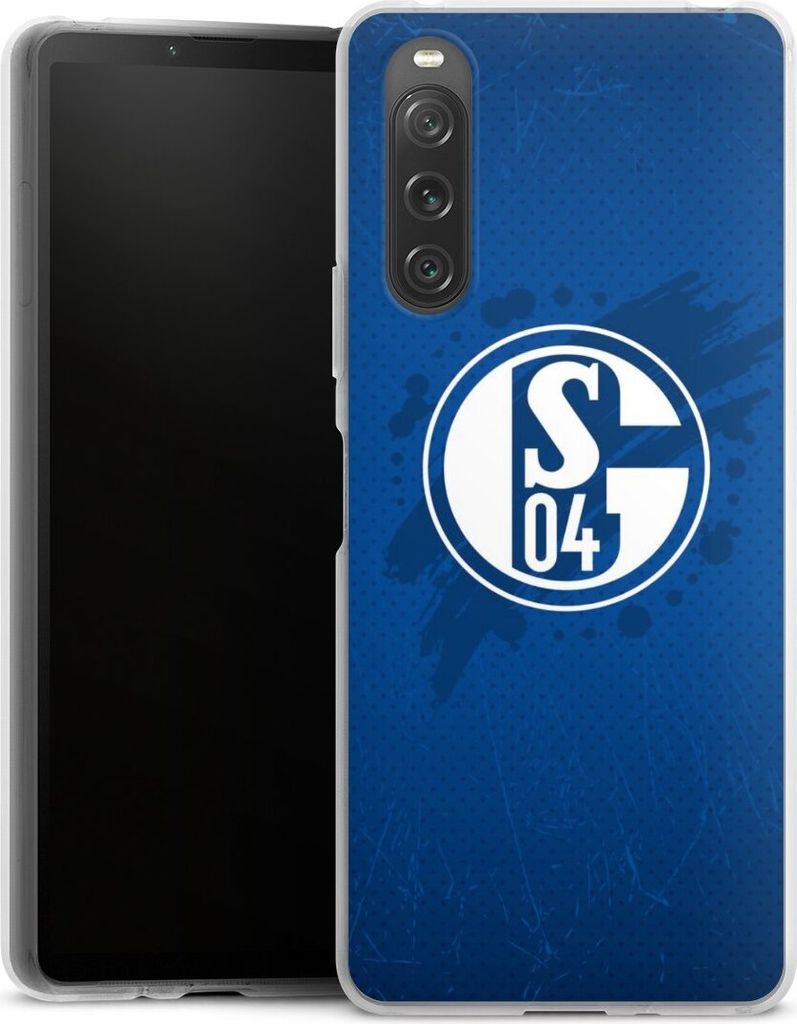 DeinDesign Handyhülle für Sony Xperia 10 V Silikon Hülle Case Smartphone Schutzhülle Bundesliga FC Schalke 04 Offizielles Lizenzprodukt