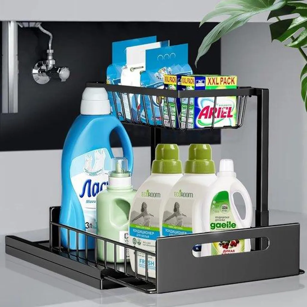 Organiseur sous lavabo robuste : fini le désordre sous votre évier