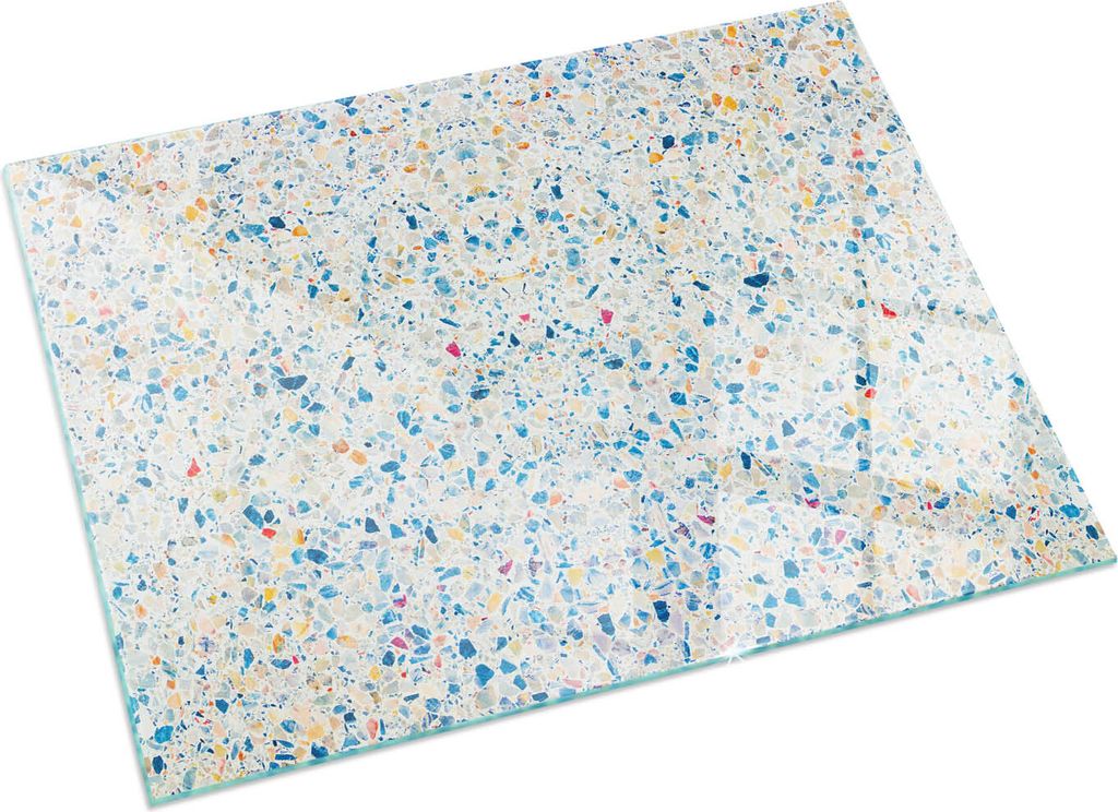 Abstraktes Texturmuster – Glasbodenplatte für – Kaminofen – Kaminplatte Glas – Schutzglas – Funkenschutzplatte –Glasbodenplatte Feuerf...