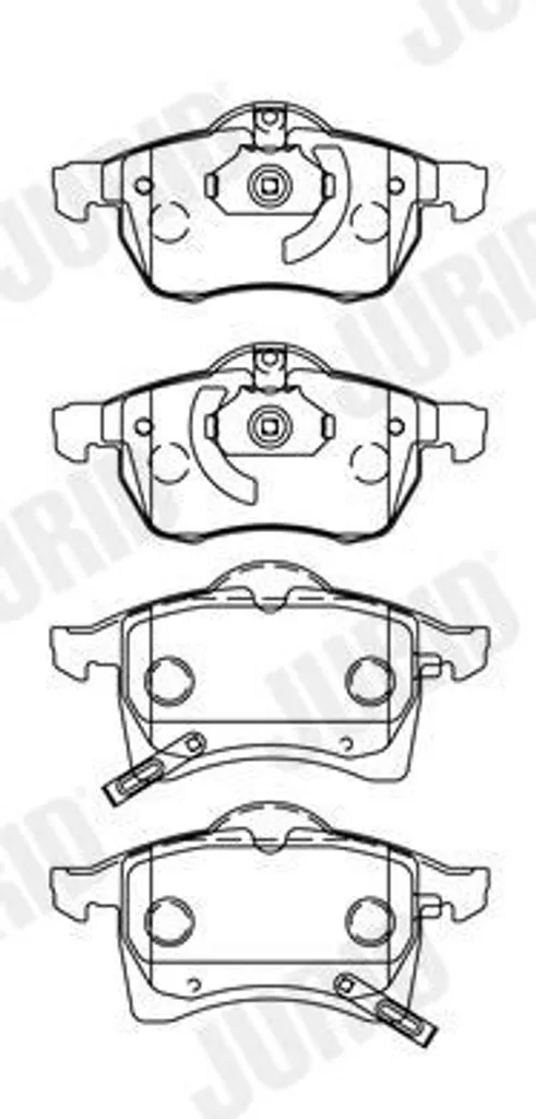 Plaquettes de frein pour OPEL ZAFIRA B (A05) JURID 571975J usage quotidien