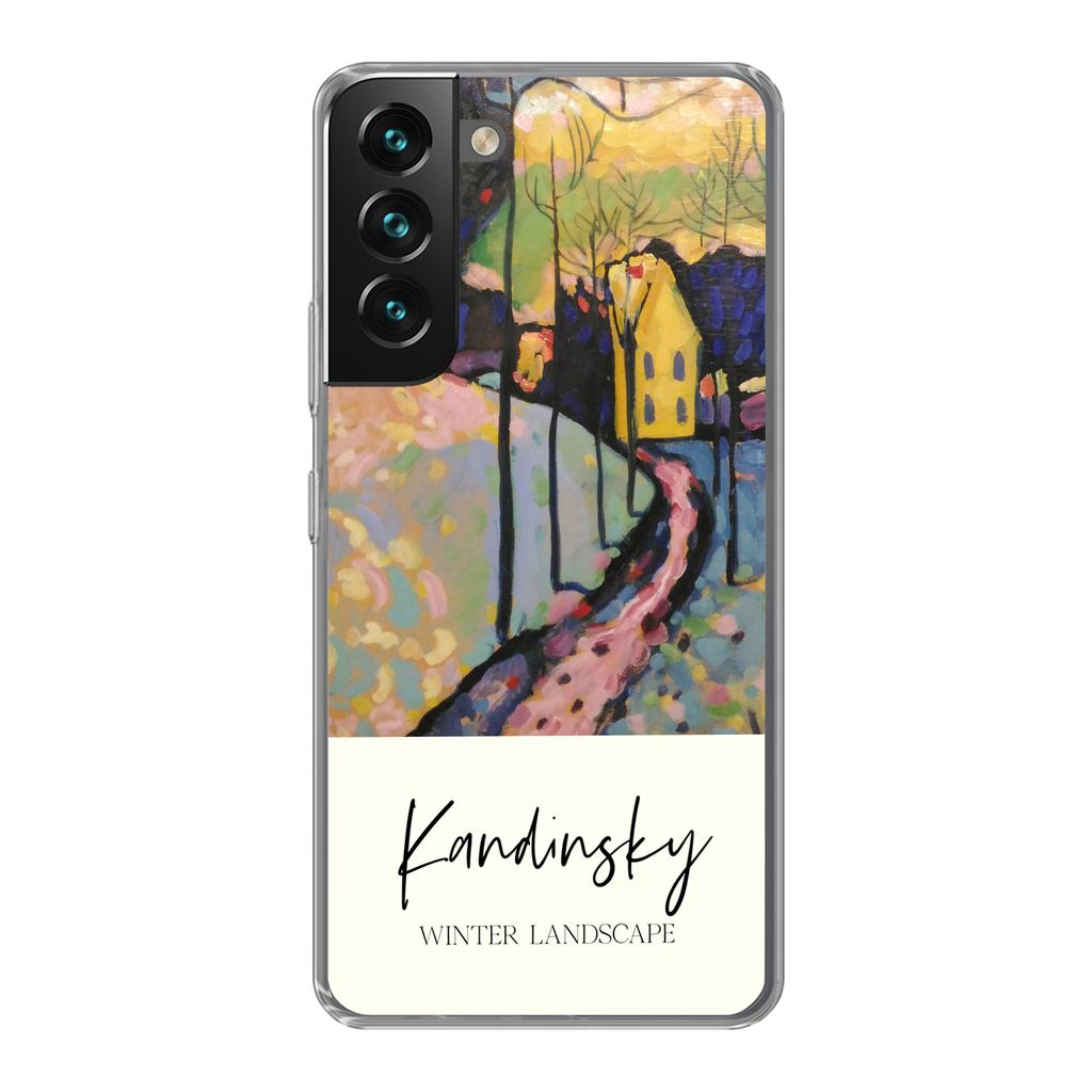 MuchoWow Handyhülle Schutzhülle Hülle für Samsung Galaxy S22 Winterlandschaft - Wassily Kandinsky Silikon Softcase Handy Hülle - Mobiltelefo...