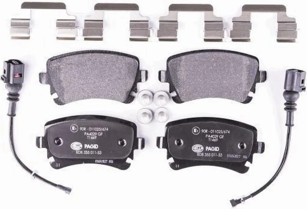 Plaquettes de frein arrière pour VW CALIFORNIA et AUDI A6L gamme HELLA