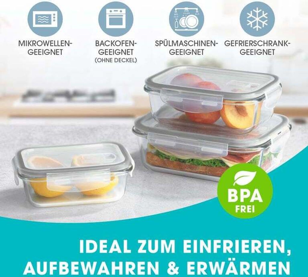 GOURMETmaxx Glas Frischhaltedosen Klick-it | Kaufland.de