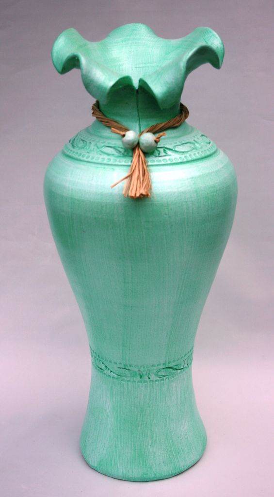 BODENVASE "CORTADO" - Größe: ca.60 CM Pastellgrün