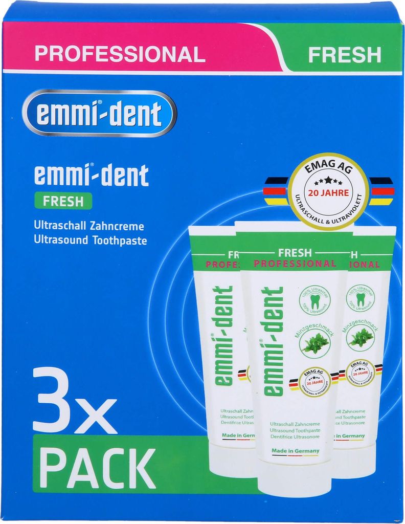 Emmi-dent Ultraschall Zahncreme Fresh, 225 ml Zahncreme Produktbild 