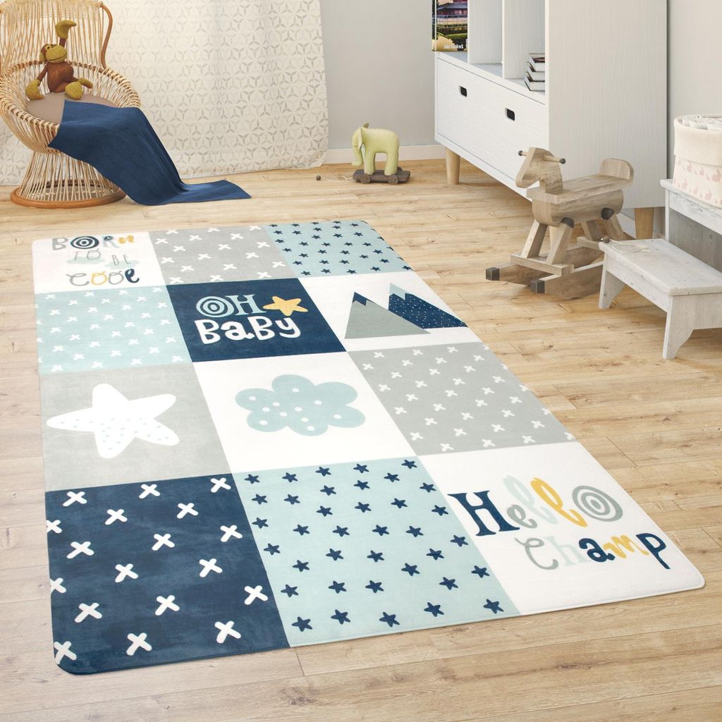 Kinderteppich Teppich Kinderzimmer Spielmatte Babymatte Produktbild 