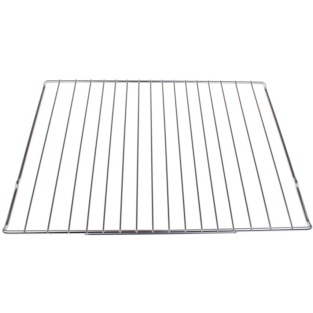 A metal grill rack for an oven, shown from a front-facing, slightly elevated angle against a white background.