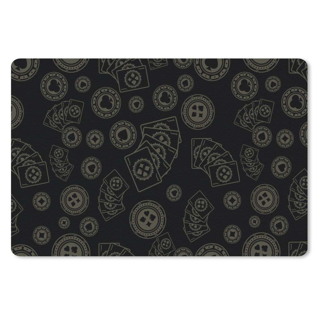MuchoWow Mauspad Mousepad Poker - Spielkarten - Glücksspiel - Muster 27x18 cm - Mousepads - Maus Mat - Pad - Mausunterlage - Büroartikel - Desk...