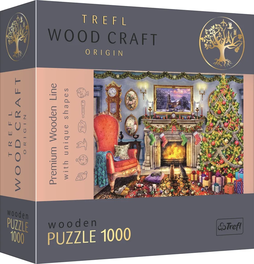 Puzzle 1000 pièces en bois Wood Craft Origin avec formes spéciales