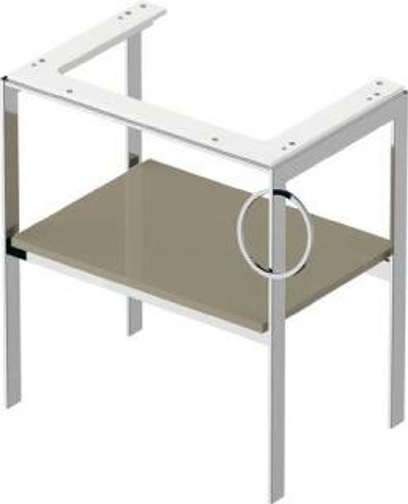 DURAVIT WT4543RH2H2 Metallkonsole bodenst. White Tulip