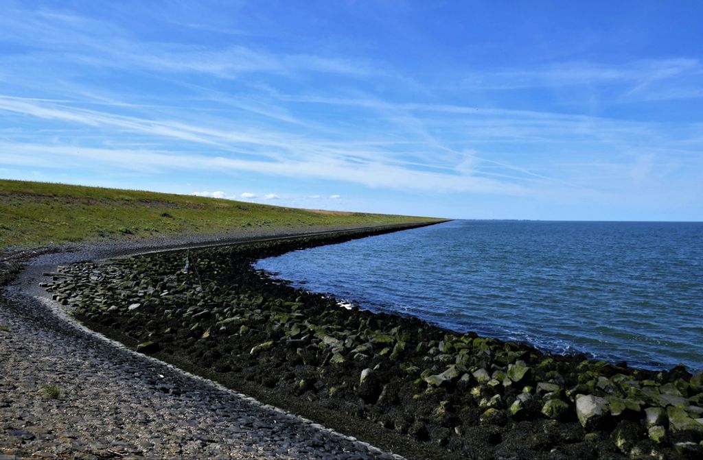 hansepuzzle 63463 - Deich Puzzle, 500 Teile, Natur, 46,0 x 30,0cm mit hochwertiger Aufbewahrung, Kartonbox und wiederverschließbarem Beutel