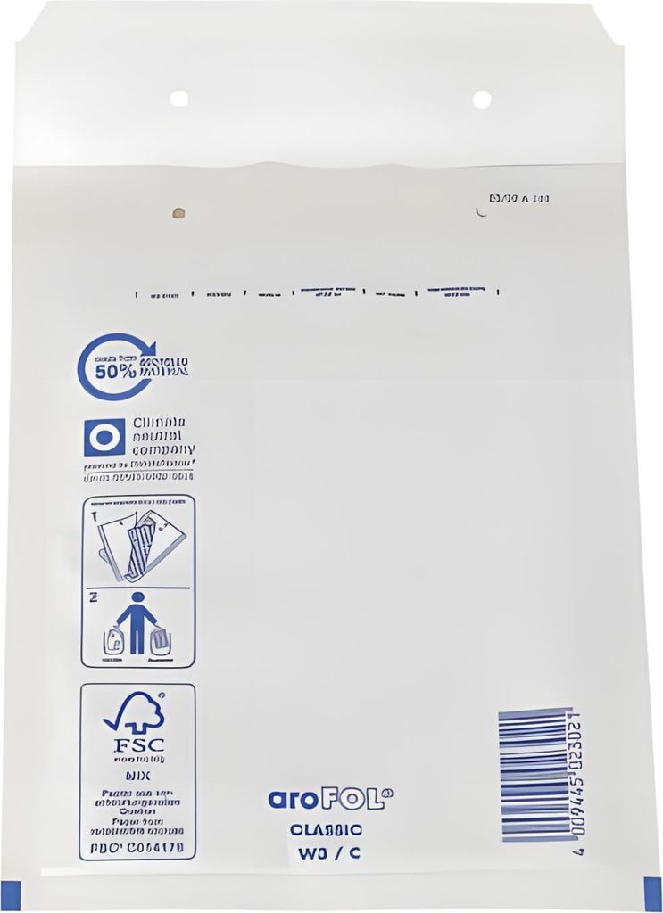 aroFOL Luftpolstertaschen Nr. 3, 150x215 mm, weiß, 10 Stück