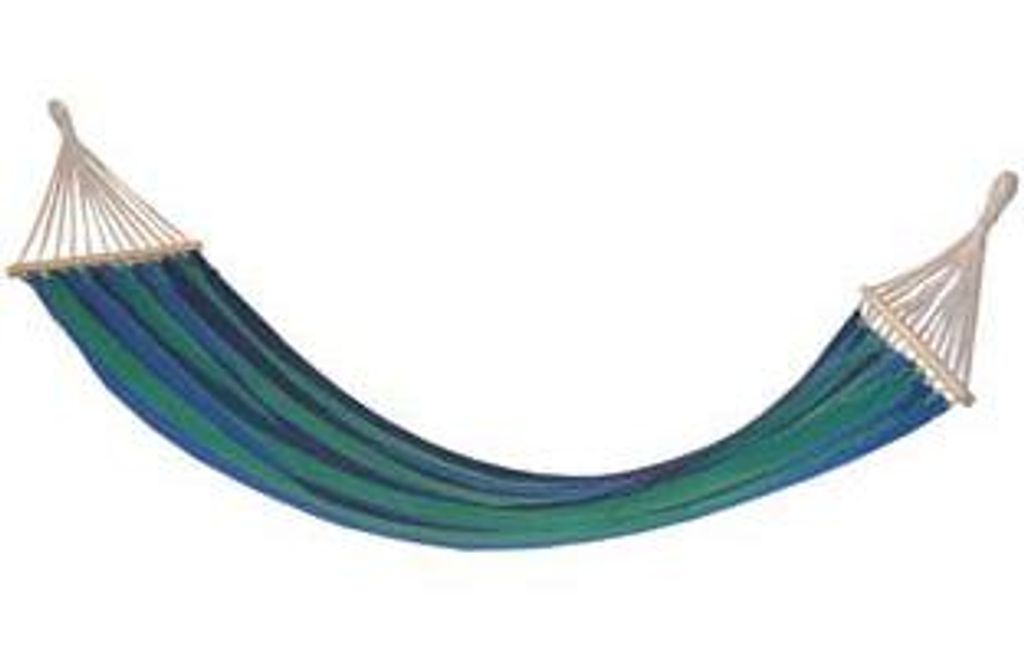 Amaca Bahamas Riga Blu/Verde 200X100 - 200x100 cm Immagine del prodotto 