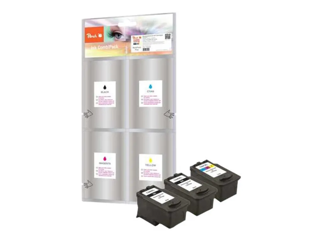 Cartouches Peach Spar Pack Plus XL Noir et Couleurs Haute Performance Pack 3