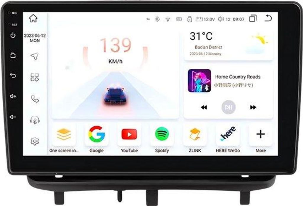 Autoradio mit Bluetooth und CarPlay für Opel Corsa D (2007–2012) – kompatibel mit Apple und Android – Stereoanlage mit Navigationssystem –...
