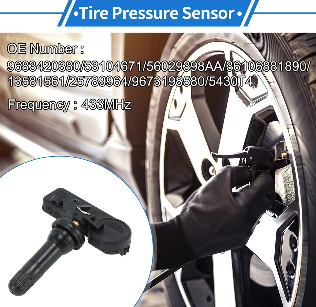 Reifendrucksensor TPMS-Sensor 433 MHz Nr. 9683420380 für Peugeot 5008 1.6 16V 2009-2017