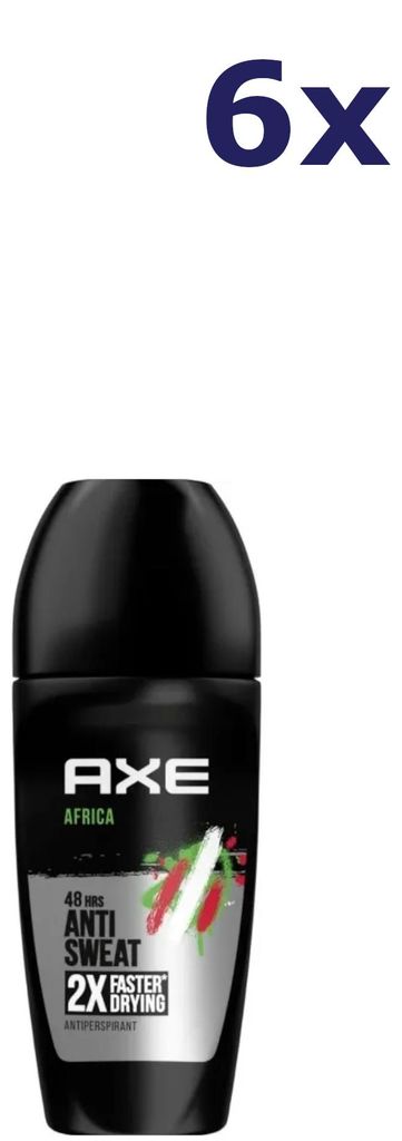 6x Axe Roll On Africa 50 ml Produktbild 