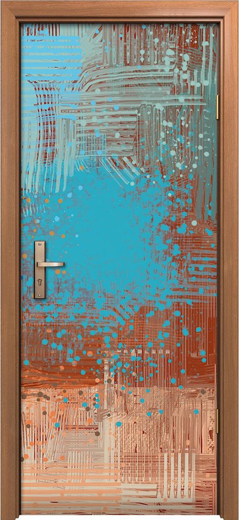 Türposter 80x200 cm Türaufkleber Türtapete Türfolie Klebefolie Kunstdruck abstrakte Moderne Kunst