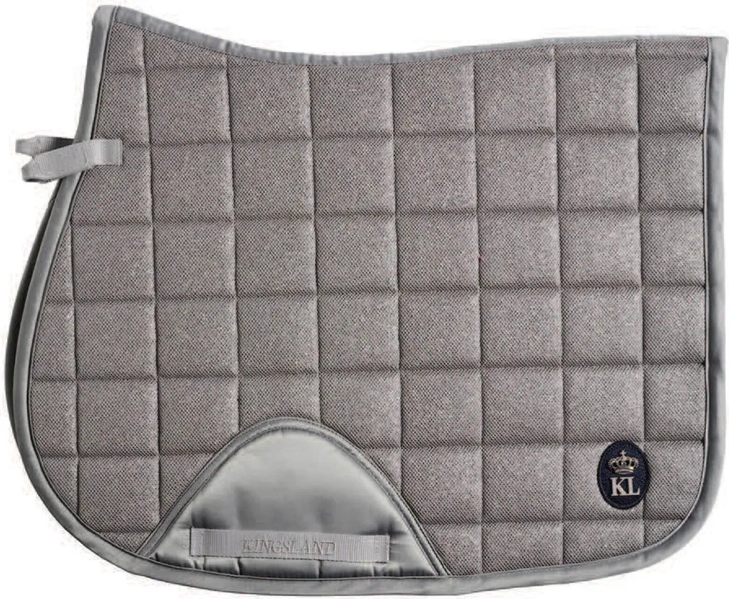 Kingsland KLpenn Mesh Saddle Pad Grigio Thundercloud - Dressage & Glitter