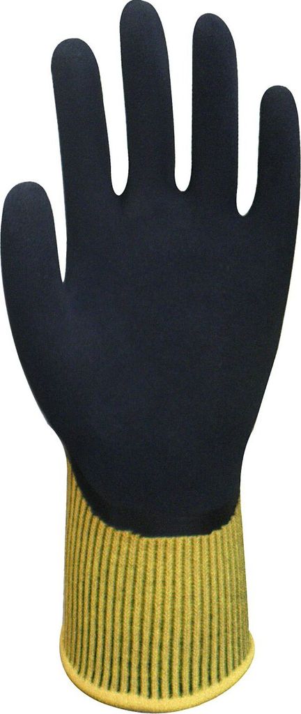 Wonder Grip WG-310HY, Werkstatthandschuhe, Gelb, Black, XL, Produktbild 