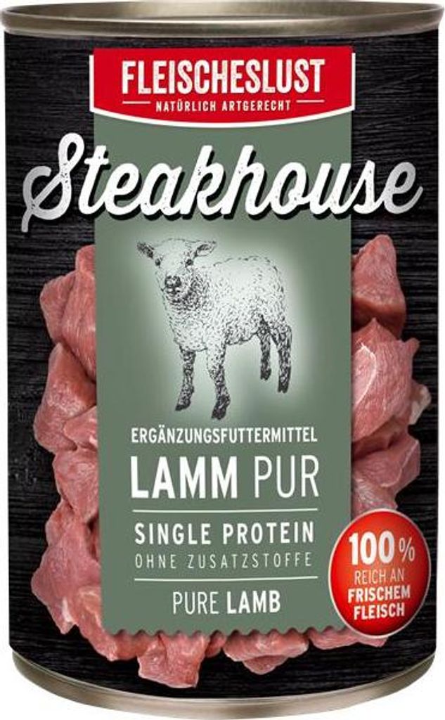 Fleischeslust Steakhouse Lamm pur 410g