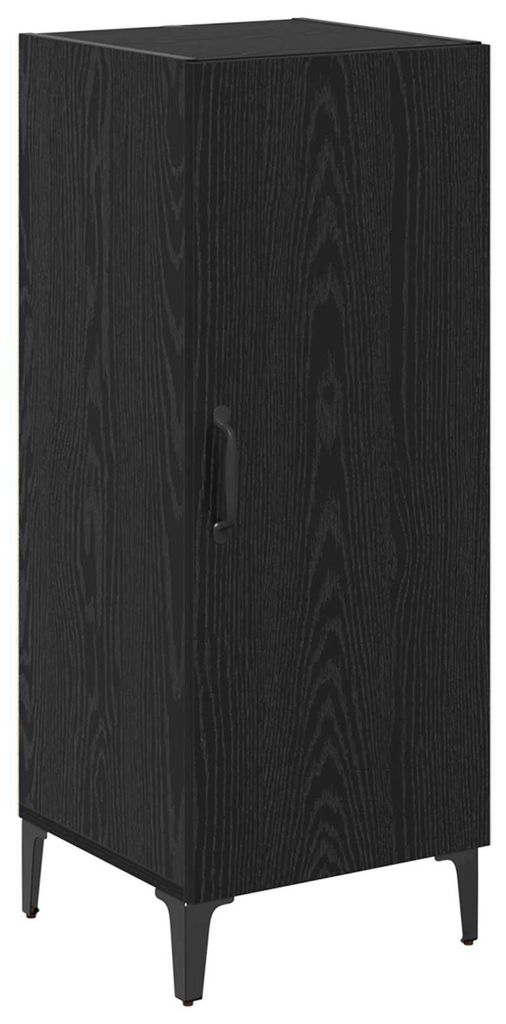 Sideboard Schwarz Eichen-Optik 34,5 x 34 x 90 cm Holzwerkstoff