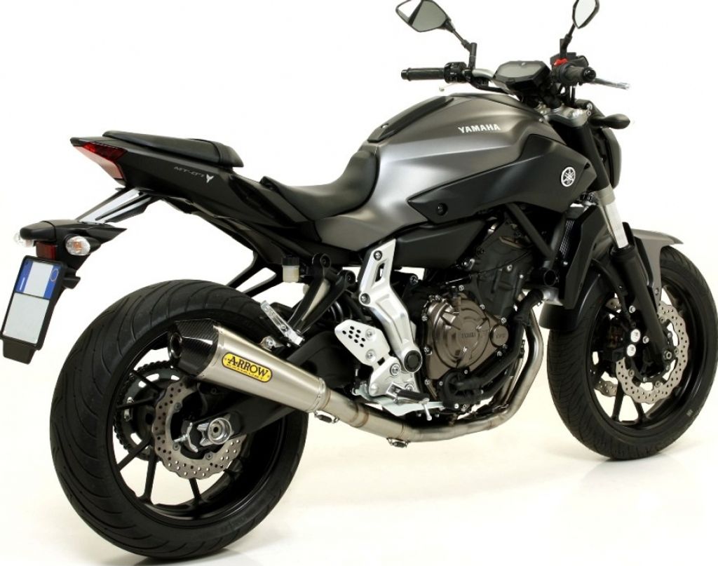 ARROW Auspuff X-KONE für Yamaha MT07 / Tracer 700 2014-2020, Edelstahl (Nur mit ARROW Krümmer)