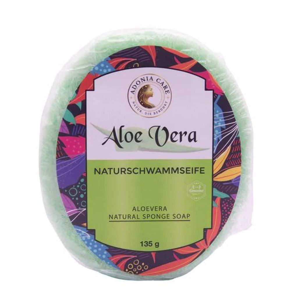 Aloe Vera Naturschwammseife mit Luffa (135 g) Produktbild 