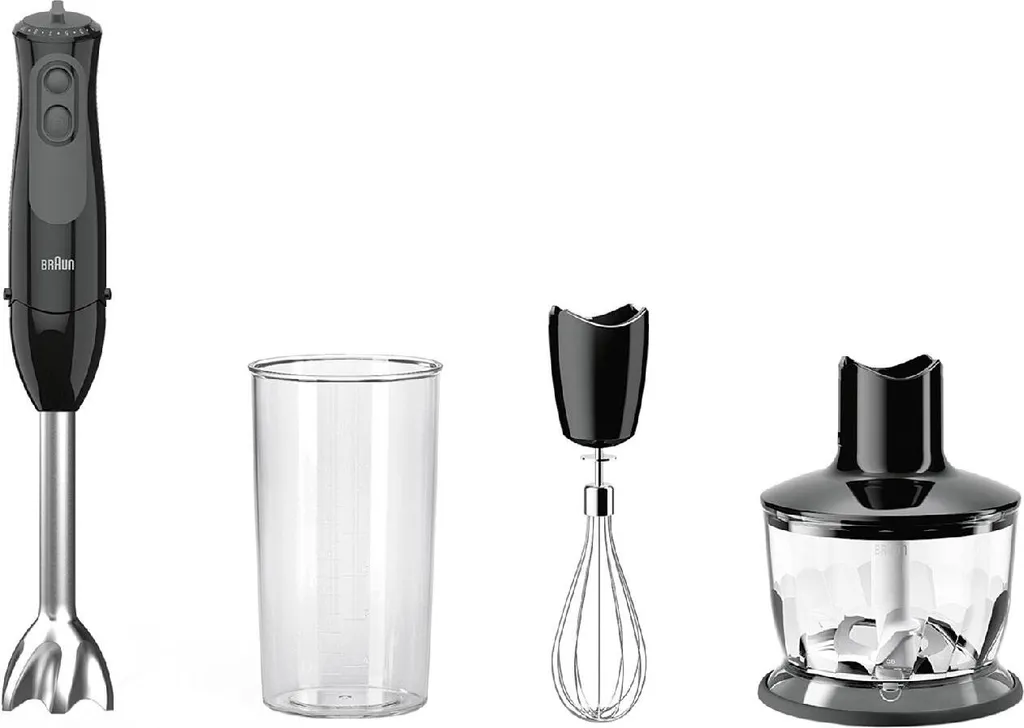 Mixeur plongeant 900W Braun MQ 3135 BK technologie PowerBell et 21 vitesses