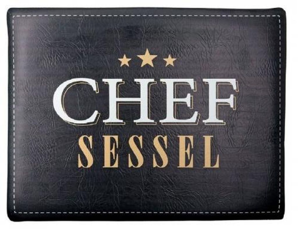 Gilde Sitzpolster für Bierkästen Chef Sessel Schwarz Produktbild 