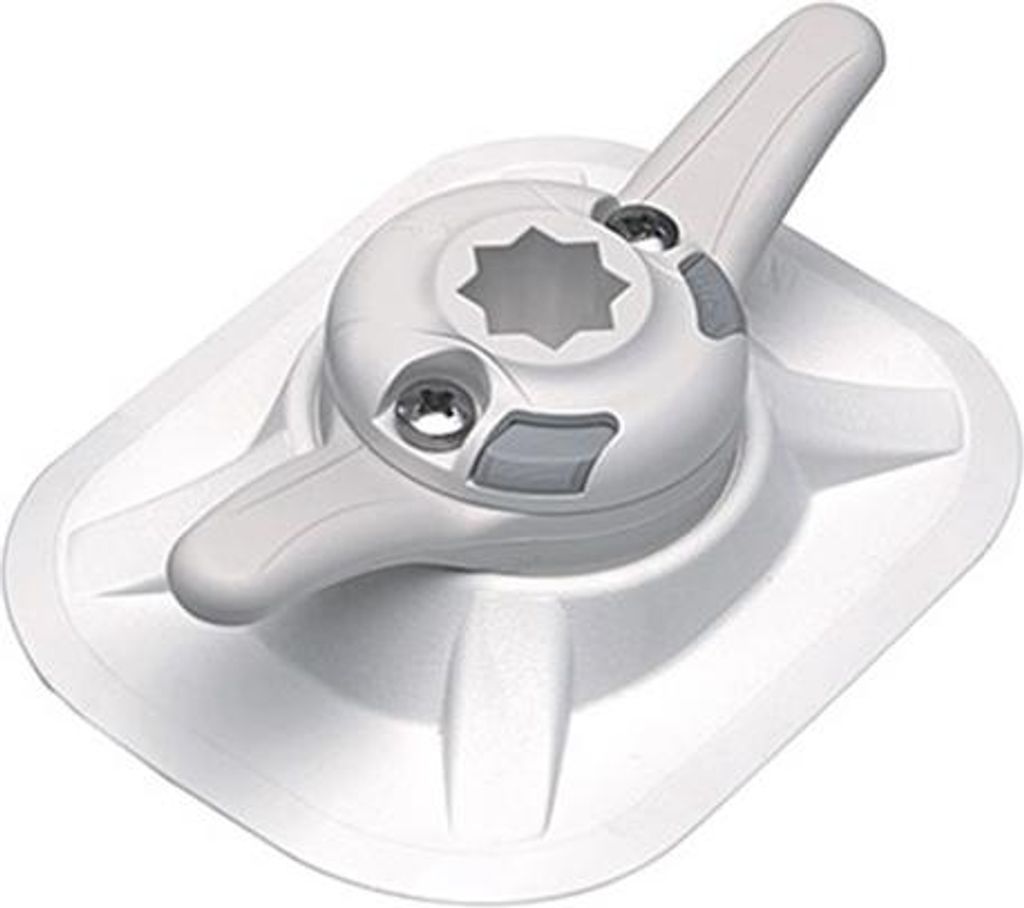 Railblaza Cleatport Ribmount mit Sternhalterung weiß