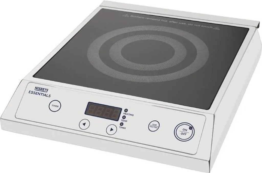 Plaque à induction Nisbets Essentials 2700W noire pour cuisson rapide