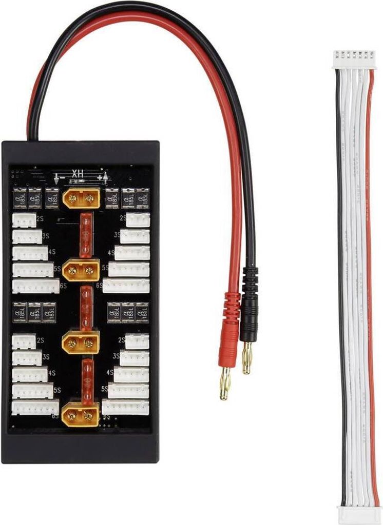 VOLTCRAFT XT60 LiPo Balancer Board Ausführung Ladegerät: XT60-Stecksystem Ausführung Akku: Bananenstecker Geeignet für