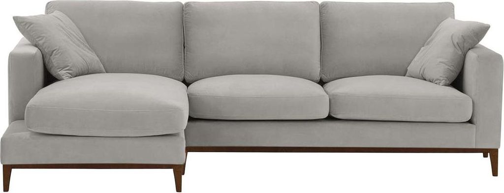 Linksseitiges Ecksofa Covex Wood-Velluto 15-dark oak
