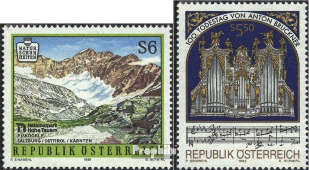 Briefmarken Österreich 1996 Mi 2183,2184 (kompl.Ausg.) Produktbild 