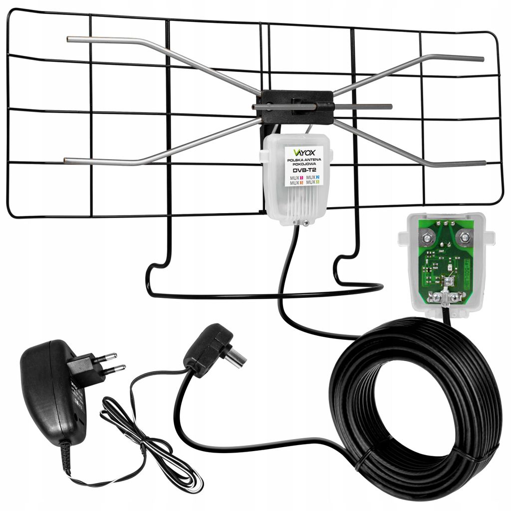 Antenna Vayox DVB-T/T2, Full HD, antenna interna polacca, Immagine del prodotto 