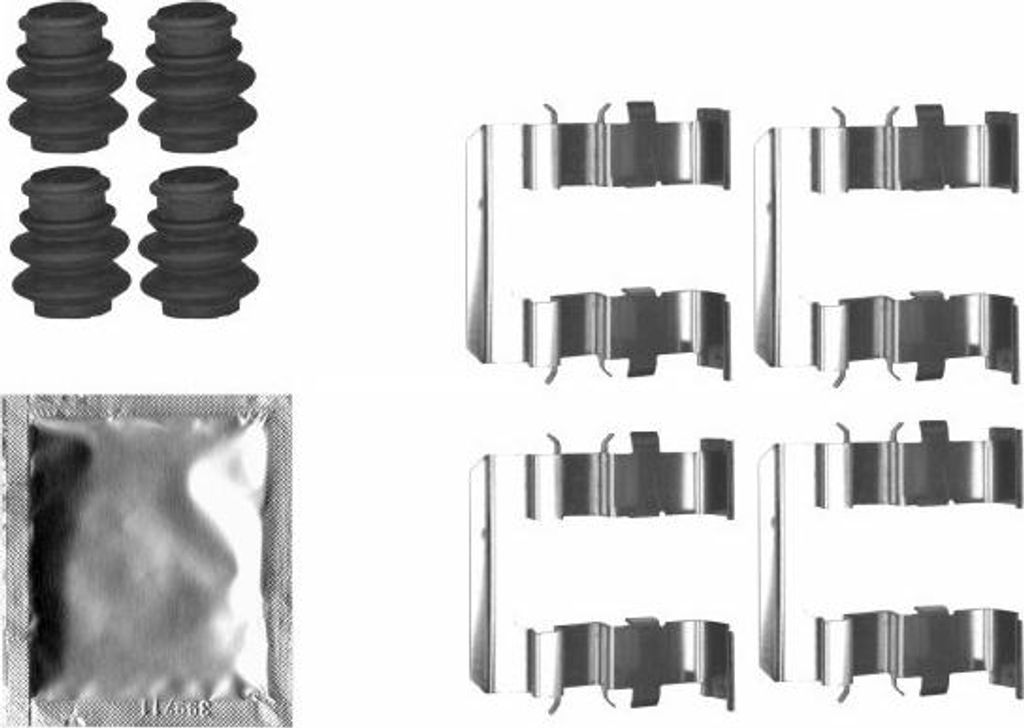 TEXTAR 82546500 Zubehörsatz Scheibenbremsbelag Hinten für HYUNDAI H-1 Travel (TQ) für KIA Carnival III MPV (YP)