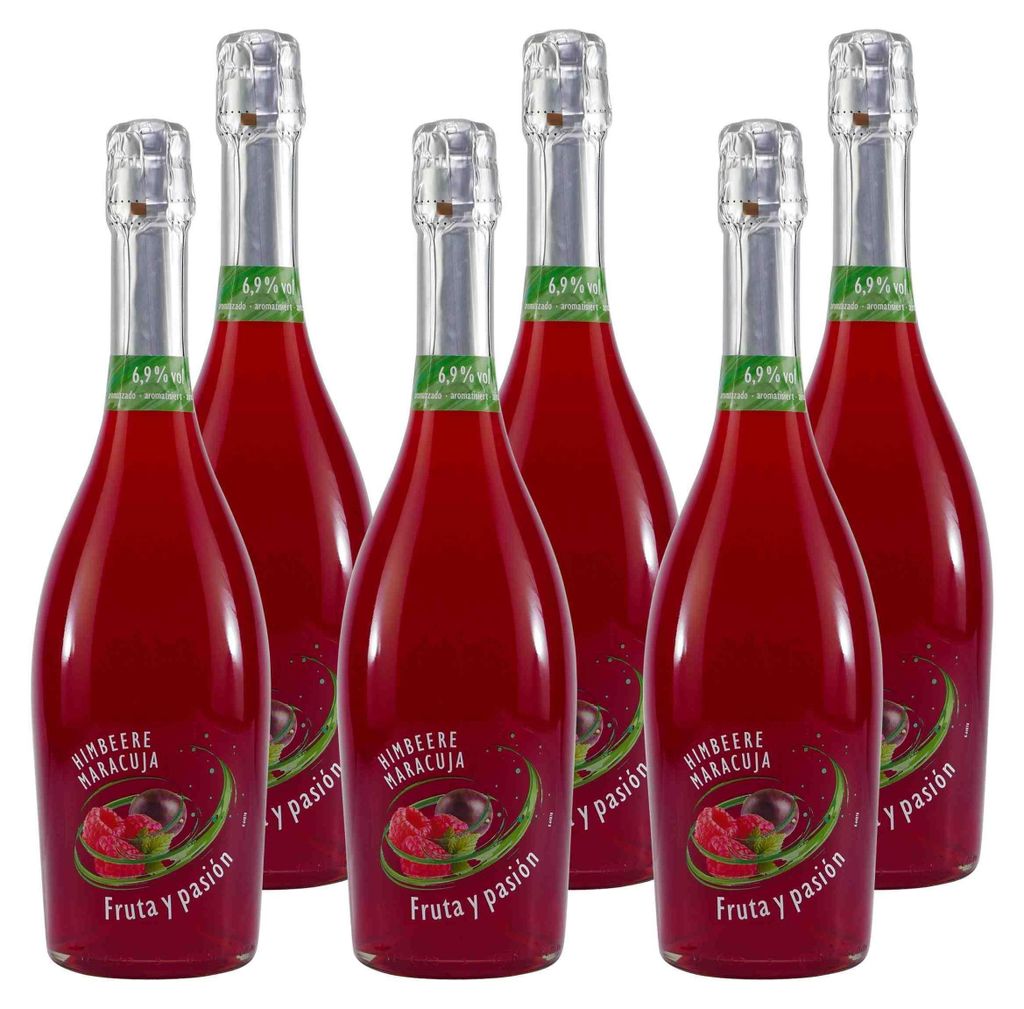 Fruta y Pasión Himbeer-Maracuja Cocktail (6 x 0,75L) Produktbild 