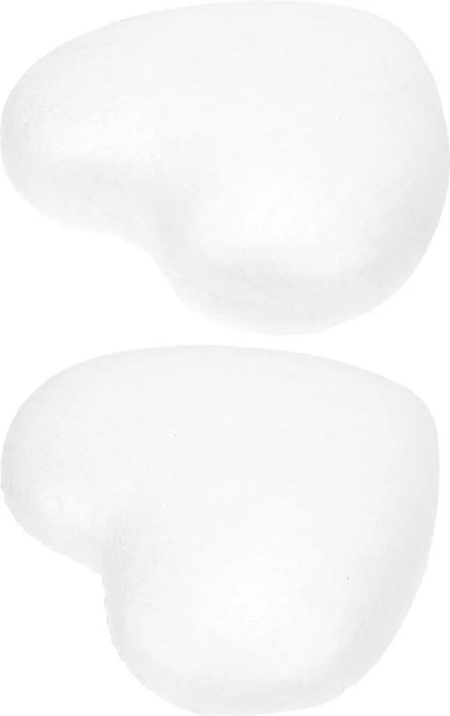 Sphères décoratives en mousse blanche - Lot de 2 boules pour artisanat DIY
