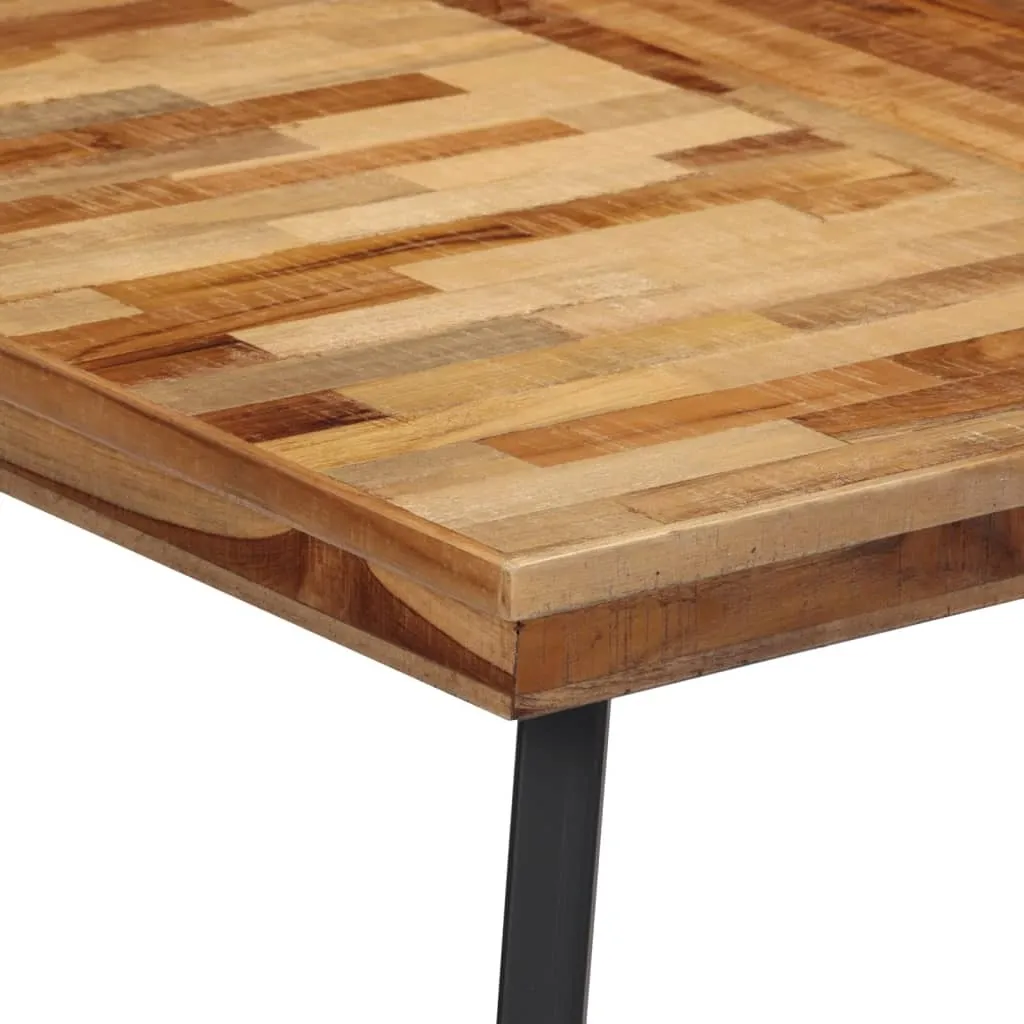 Table de repas en teck massif durable 120x62 cm finition artisanale - 3