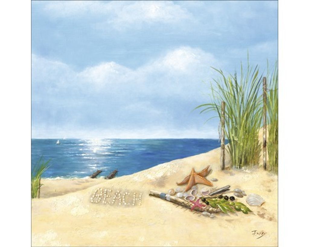 Leinwandbild Beach Atmosphere II 27x27 cm