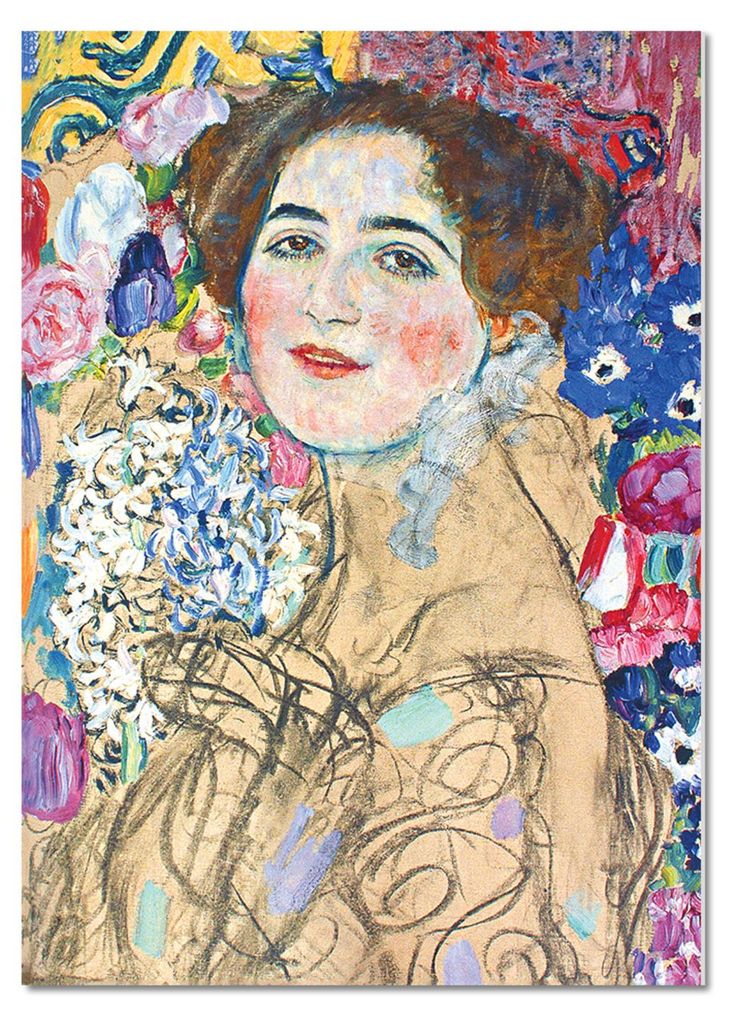 Giallobus - Nahaufnahme von Ria Munk III - Gustav Klimt - 100L x 140B cm - Bild - Acrylglas
