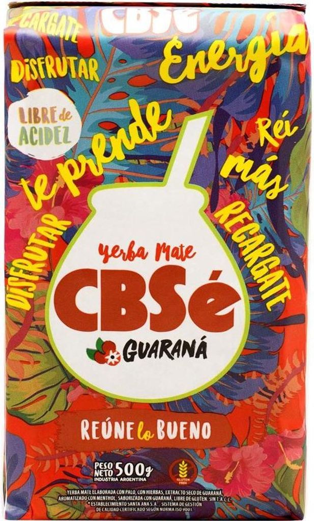 Yerba Mate CBSe Guarana Energie 500g Produktbild 