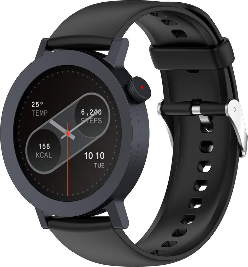 Für CMF Watch 3 Pro / CMF Watch Pro 2 Solid Color Silikon Ersatz Armband Schwarz
