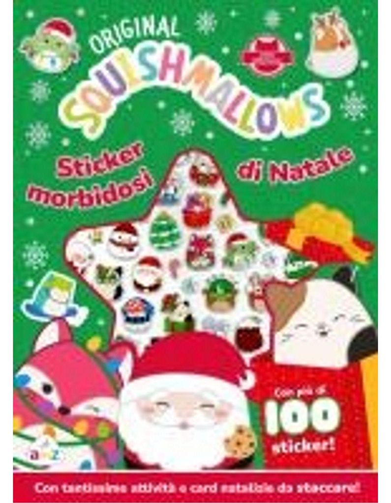 Squishmallows. Sticker morbidosi di Natale