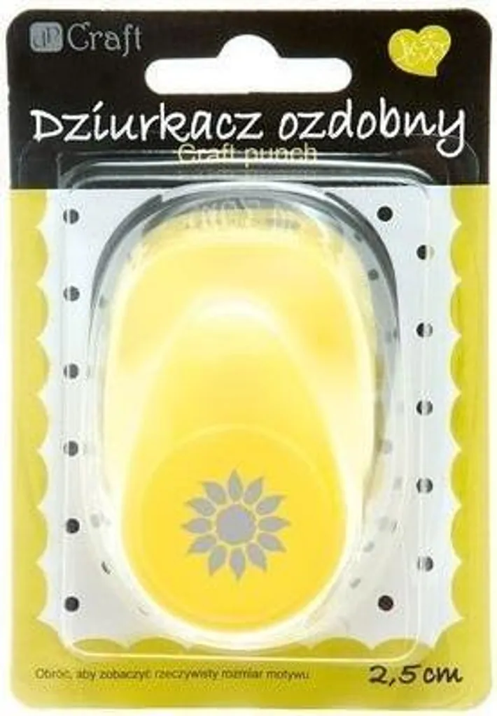 Dziurkacz Girasole 2,5 cm per Decoupage e Biglietti Fai-da-te